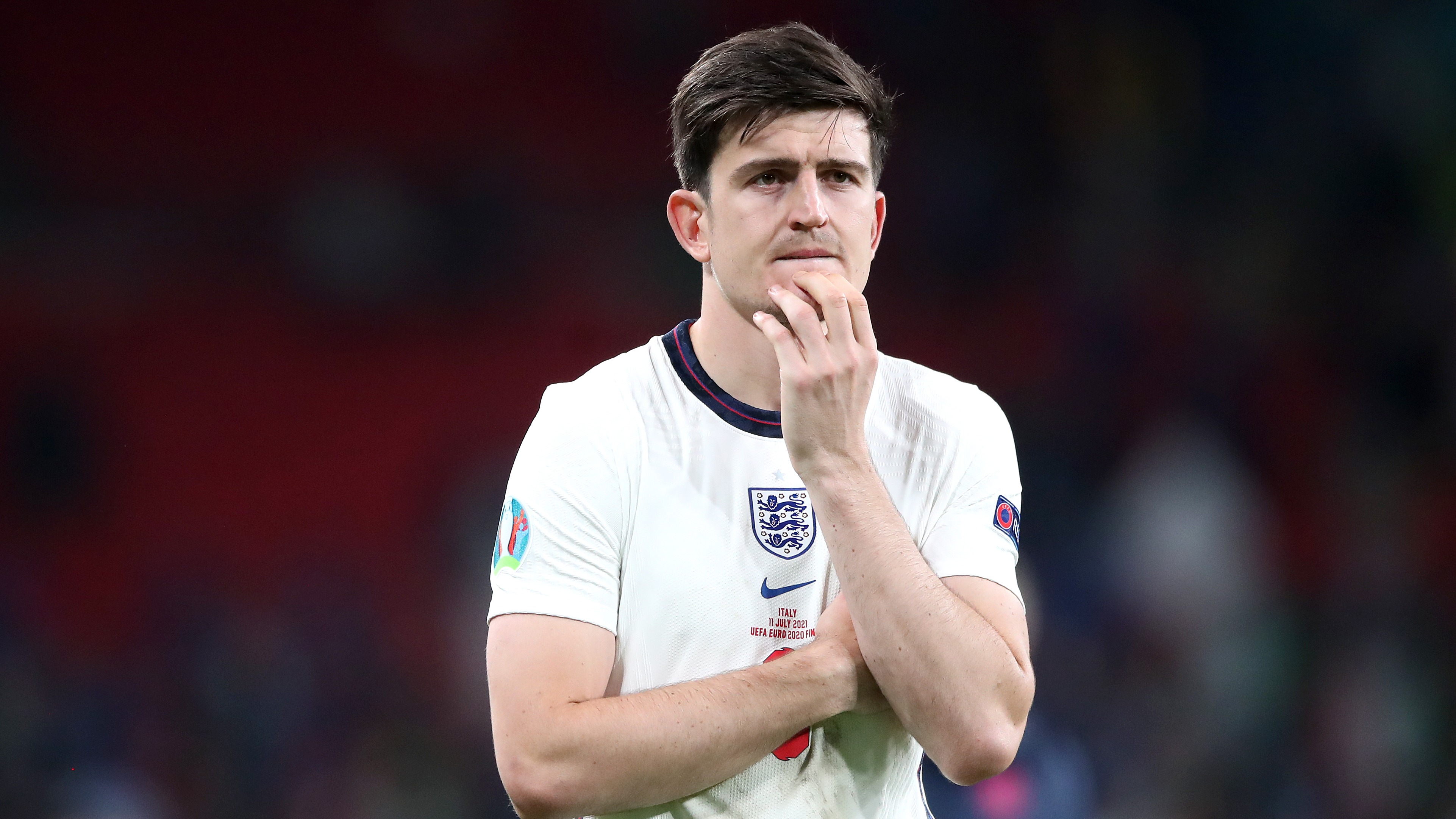 Harry Maguire's' dad left with broken ribs after Wembley chaos | ITV News