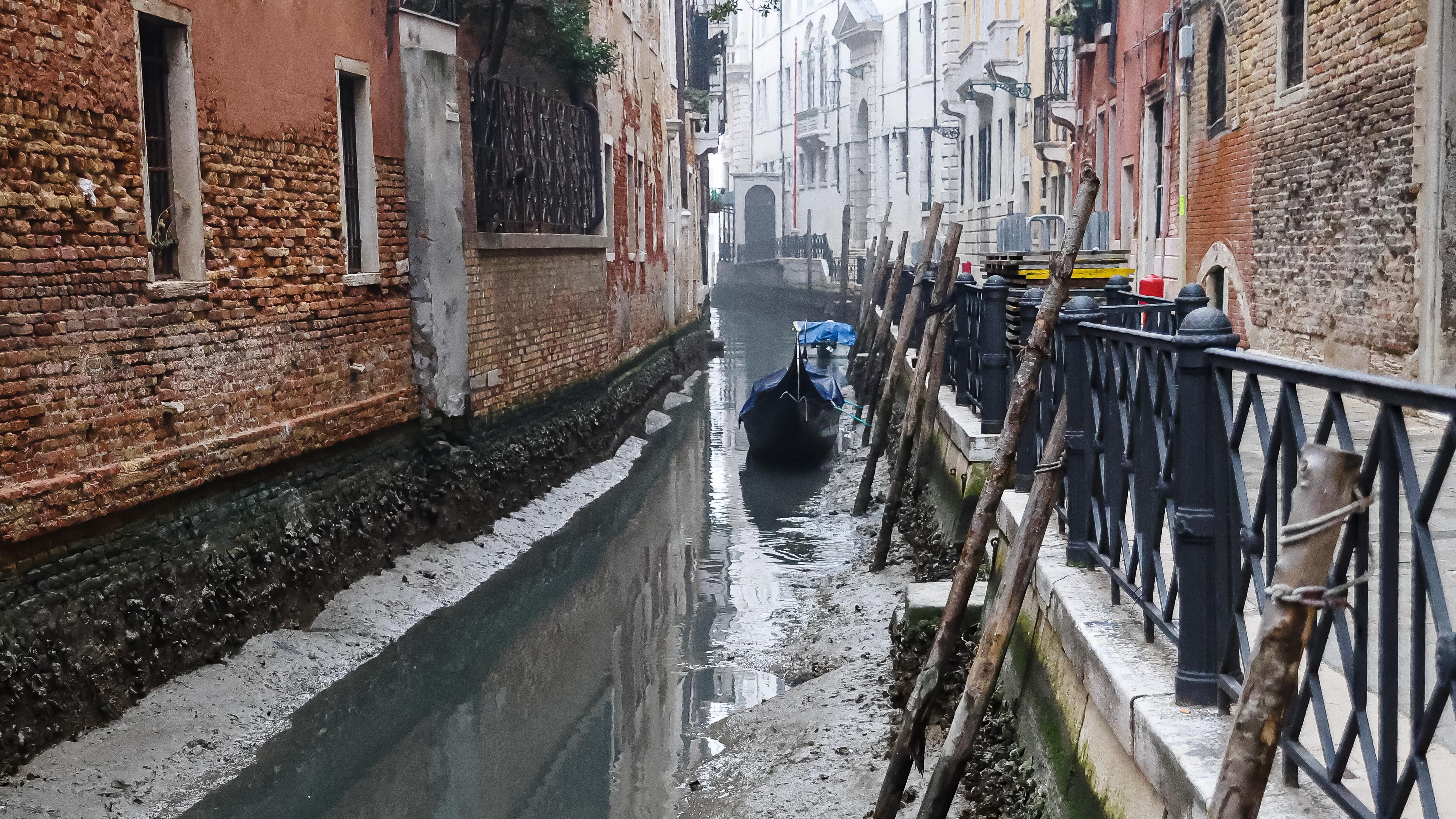 Venice Canals Dry Up Leaving Gondolas And Water Ambulances Stranded ...