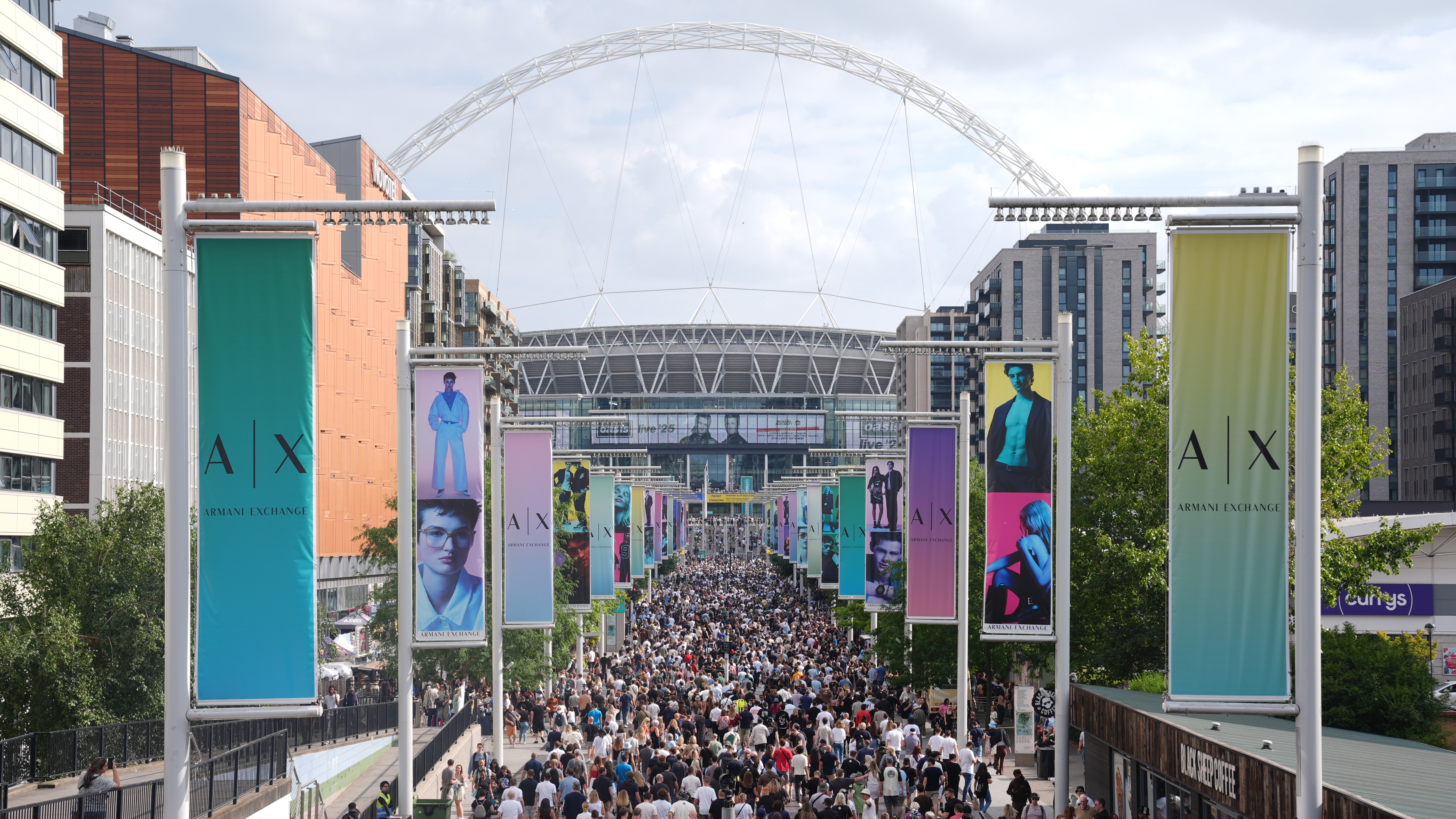 Man dies after fall at Oasis Wembley concert