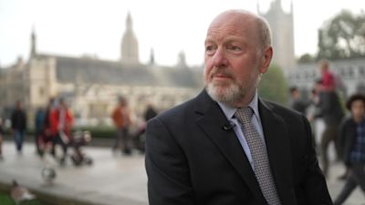 General view of Sir Alan Bates.