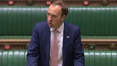 Matt Hancock MP in the HOC