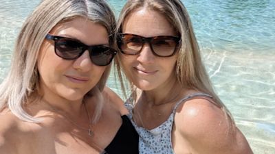 Christina with Emma Lovell in Australia