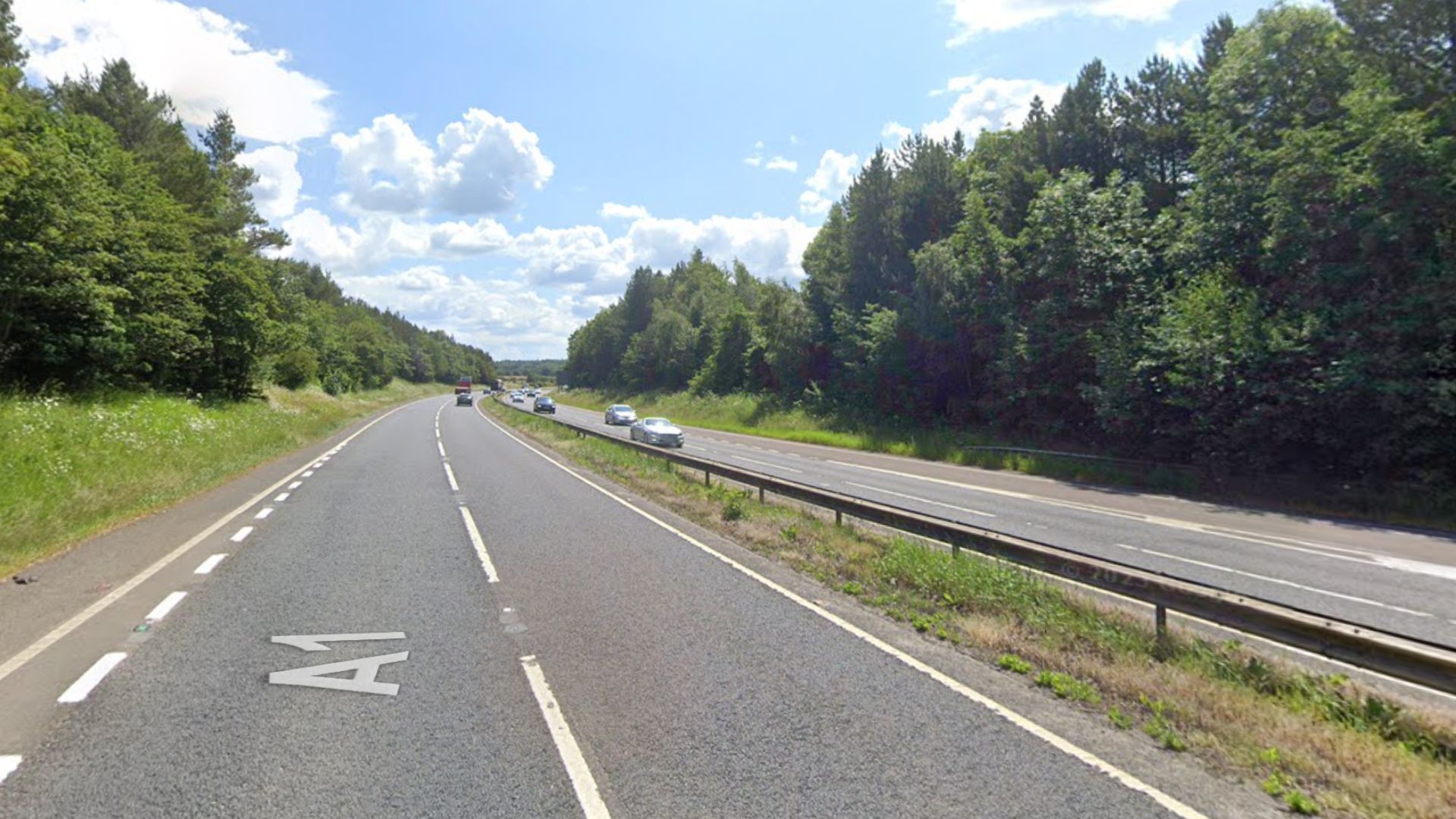 Section of A1 reopens after lorry overturns ITV News Anglia