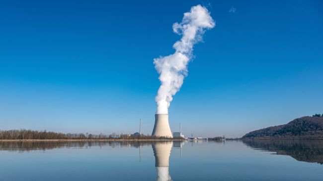 Credit: AP

 Water vapor rises from the nuclear power plant Isar II in Essenbach, Germany, March 3, 2022.
