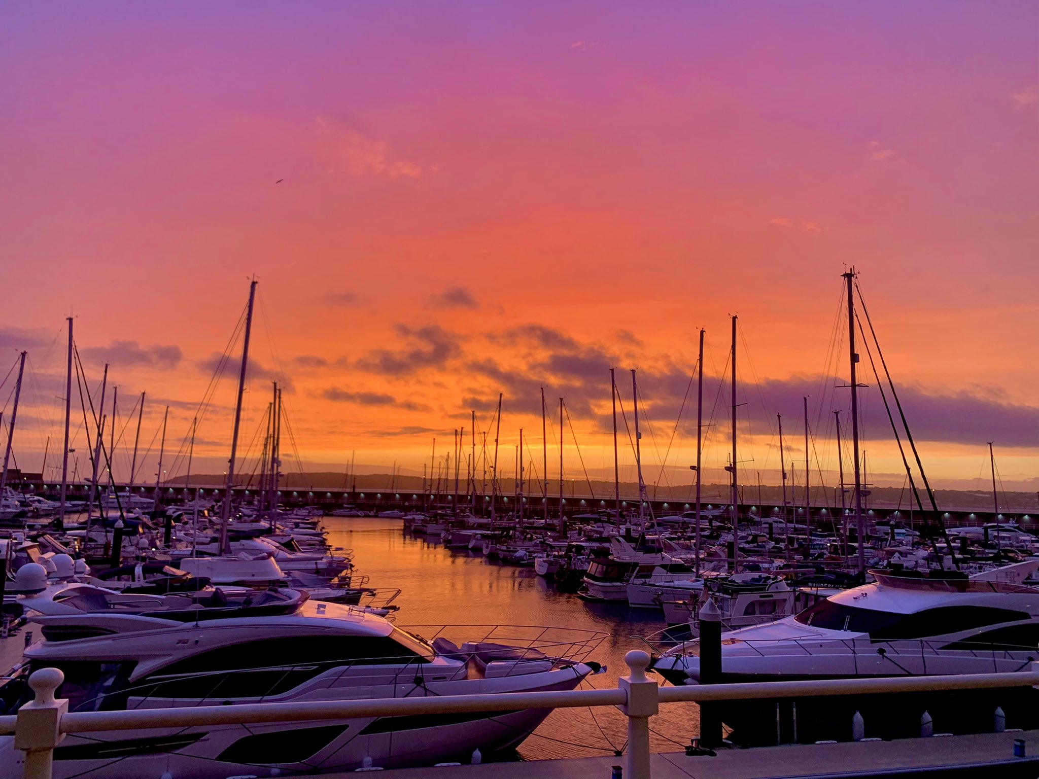 In pictures Pink sunsets in Channel Islands ITV News Channel