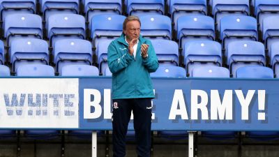 Neil Warnock, MFC manager, at Reading on July 14