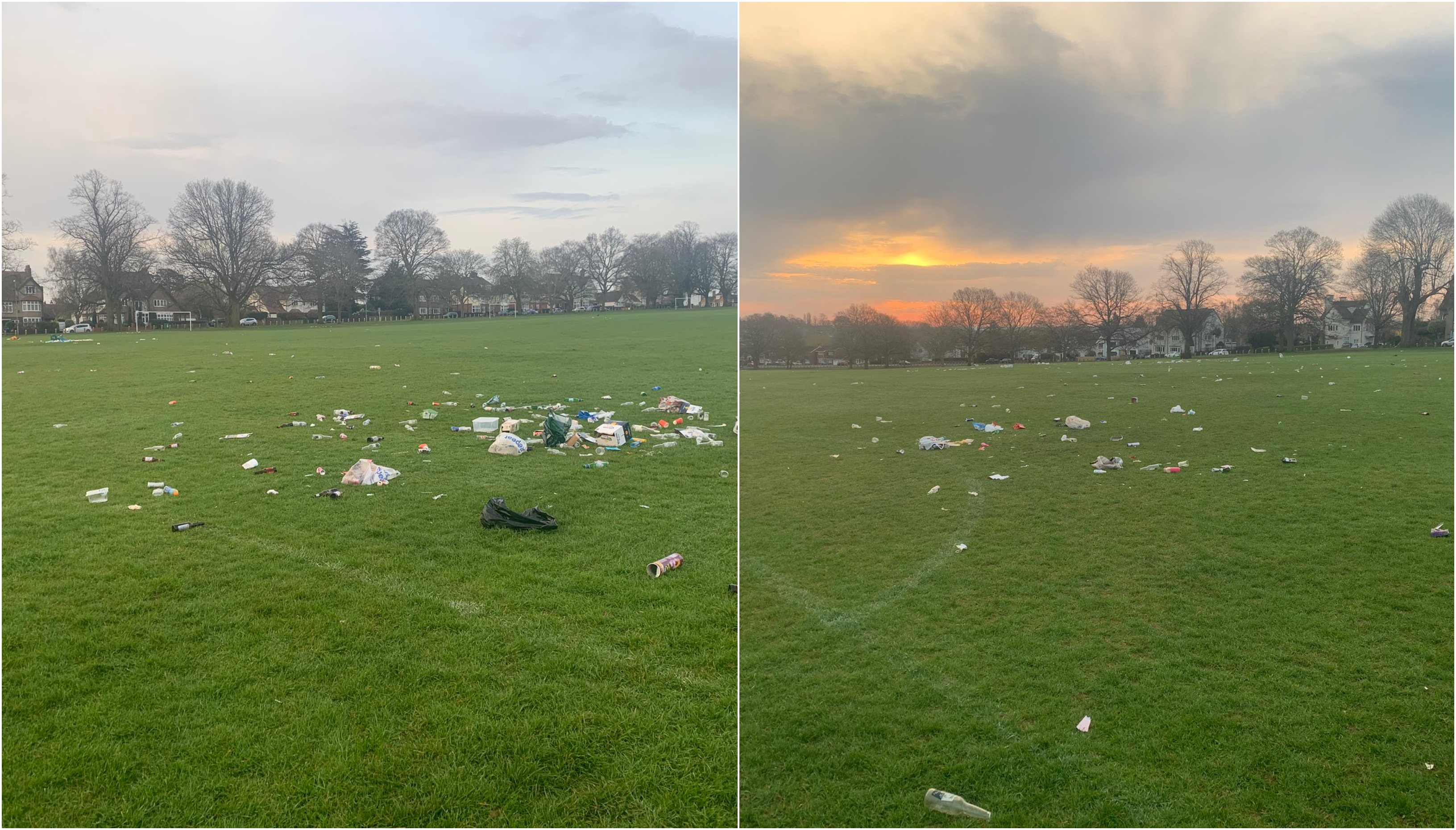 Volunteers help litterpick after Northampton beauty spot left covered
