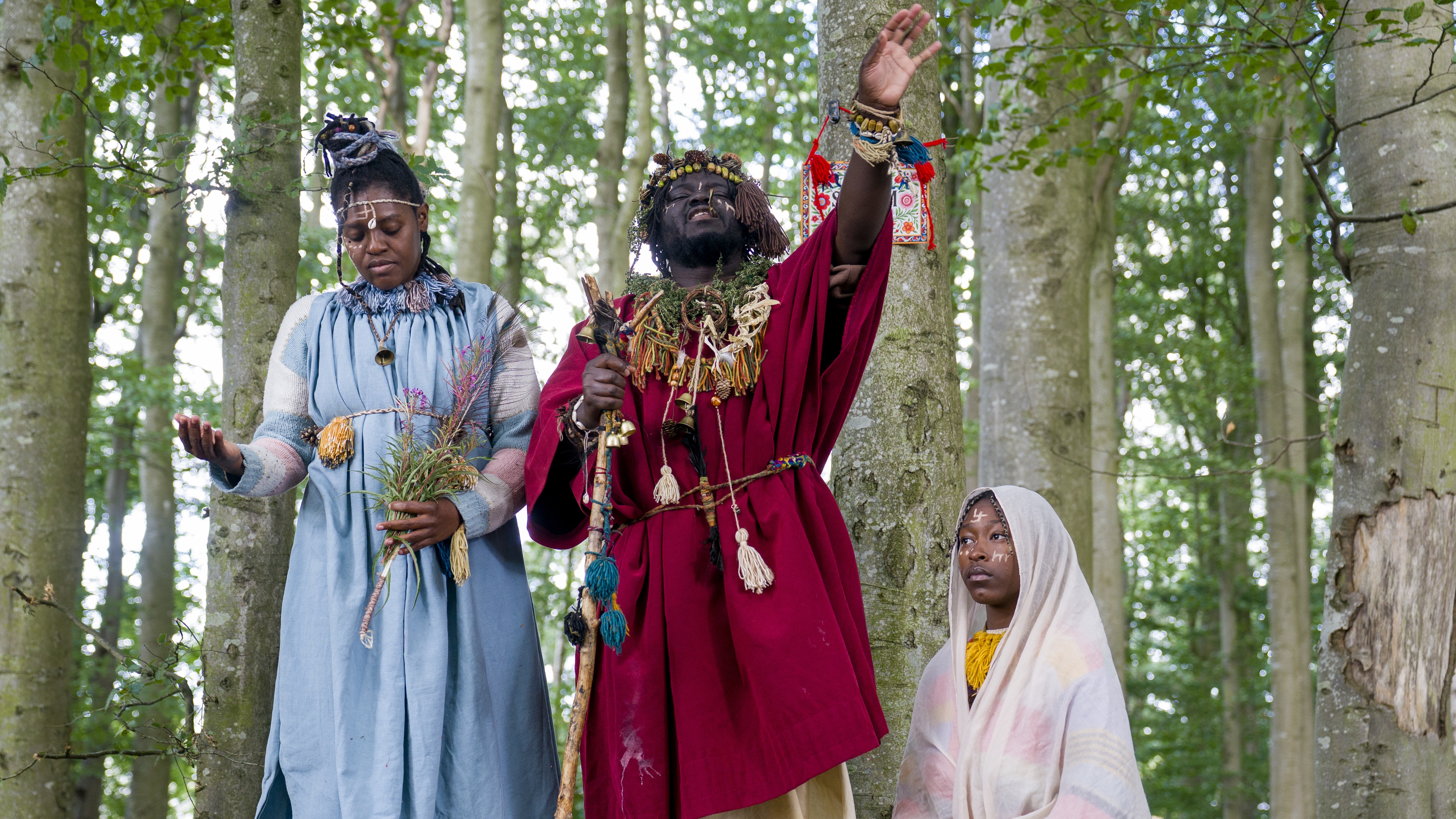 Two arrested as self-styled 'African tribe' evicted from woodland in Scottish Borders | ITV News