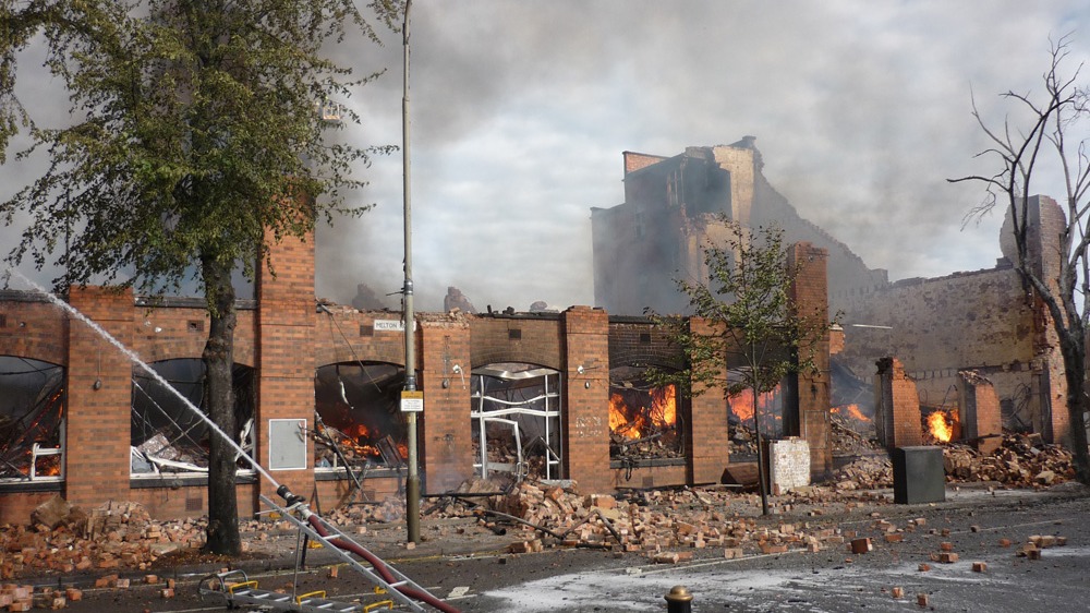 In pictures Aftermath of huge factory fire in Leicester ITV News Central