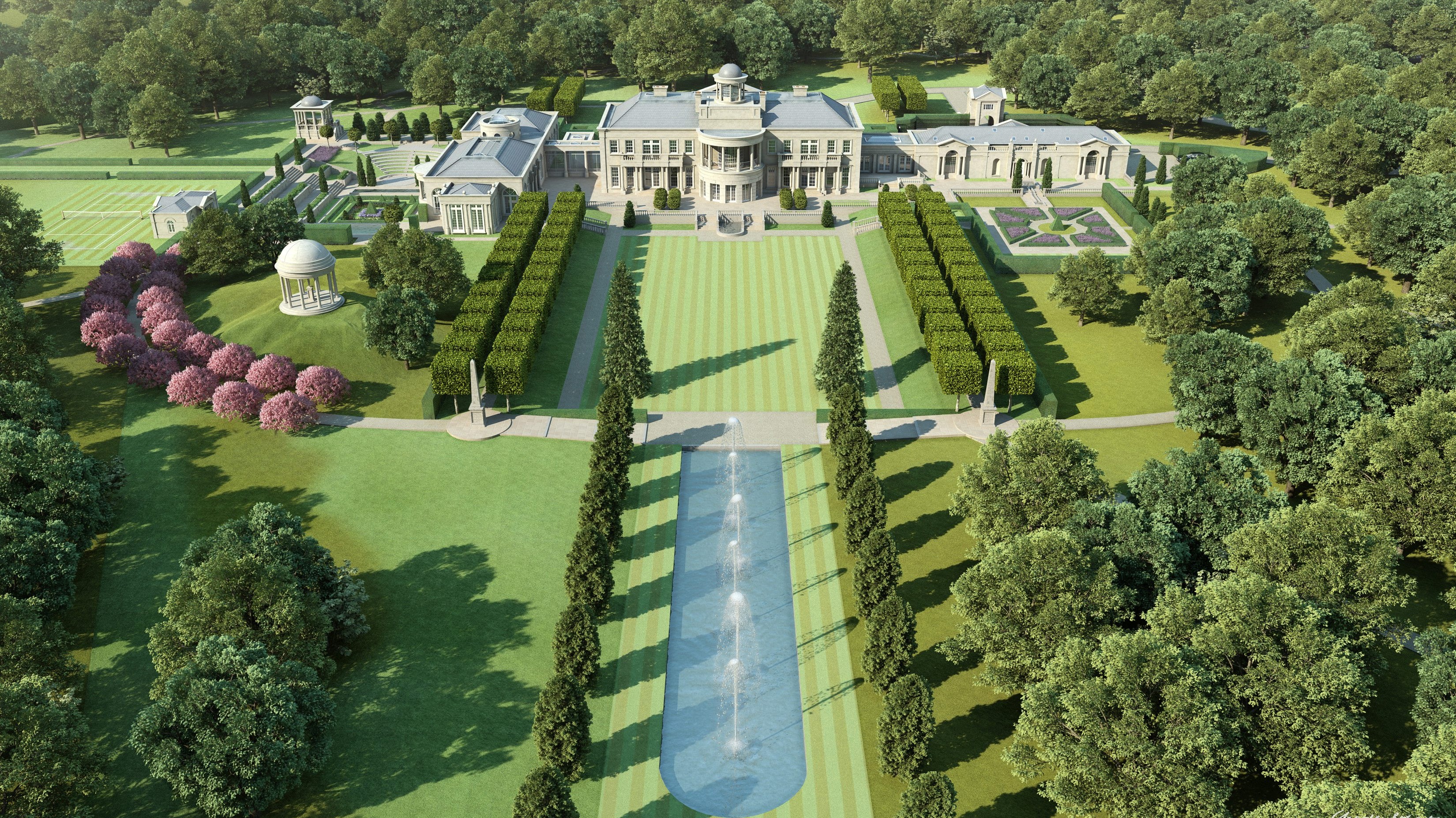 Is This Britains Most Extravagant New Build Luxury £60m Mega Mansion 45 Times The Size Of An 