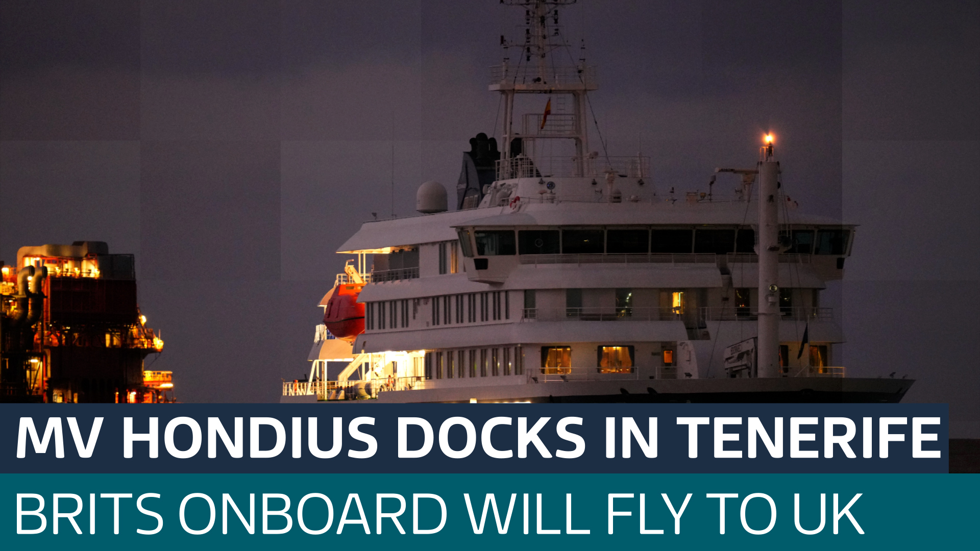 Hantavirus outbreak: MV Hondius arrives in Tenerife, with 22 Brits onboard set to return to the UK - Latest From ITV News