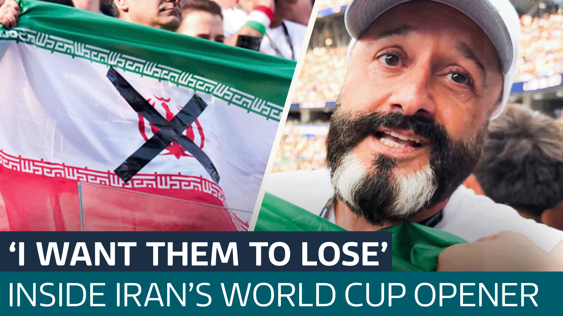 How Iranian supporters reacted to their first World Cup match in LA