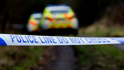 Police tape at the former Red Moss nature reserve