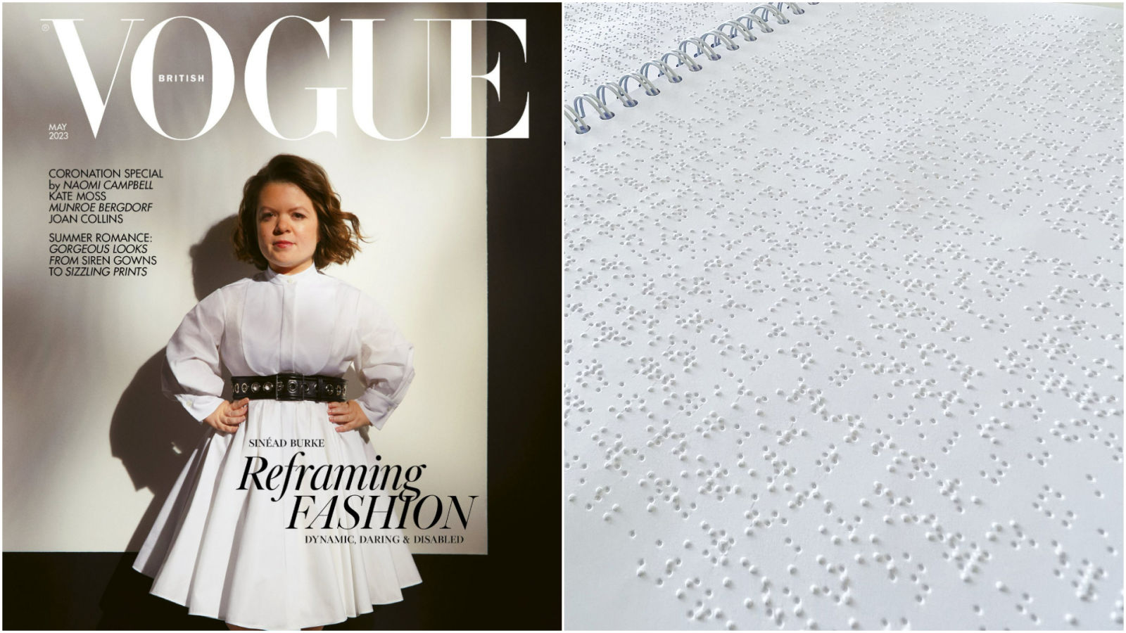 British Vogue releases braille edition in first for blind and partially  sighted readers