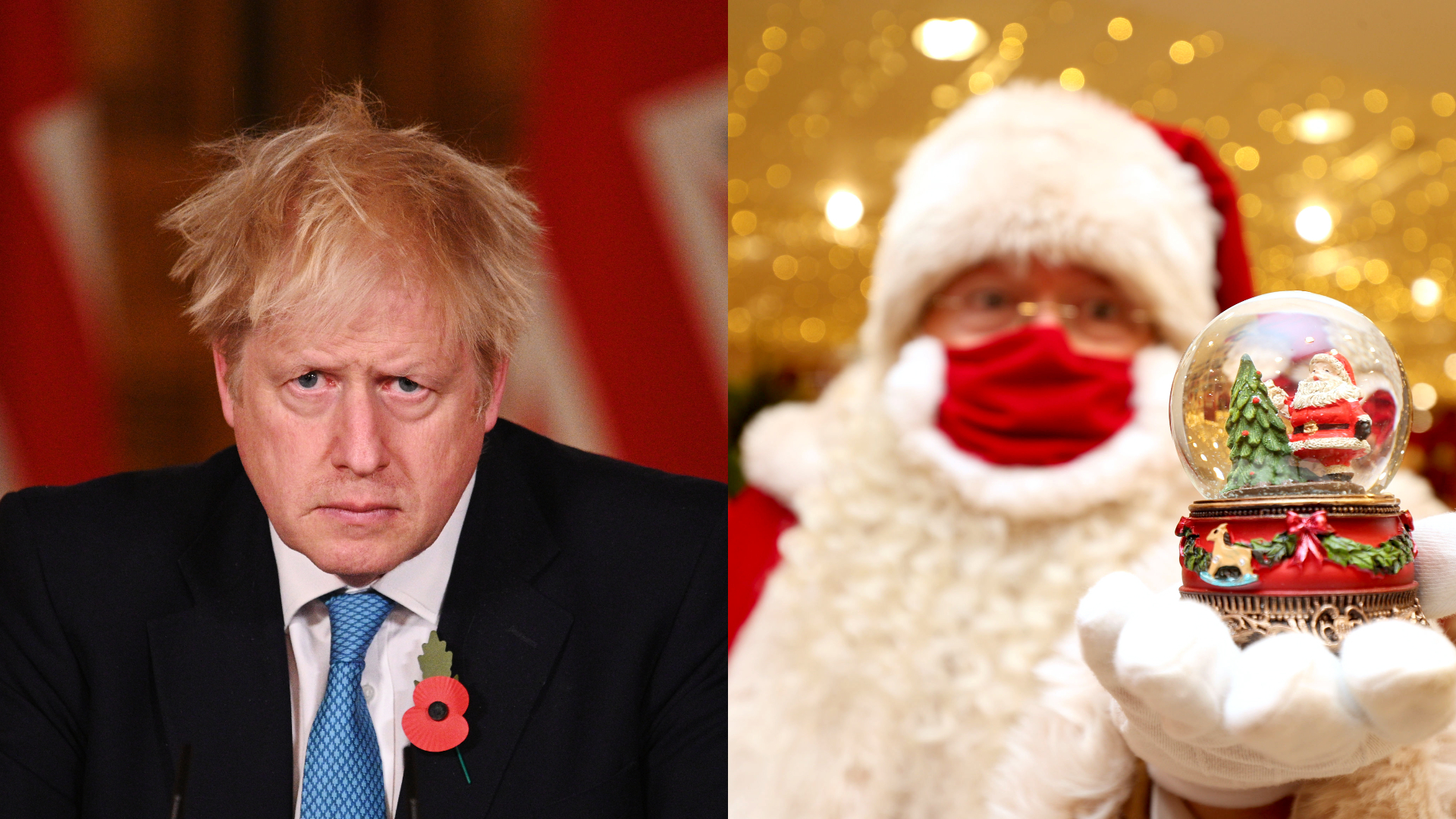 boris johnson santa hat