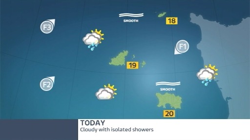 Rather cloudy with isolated showers today | ITV News Channel