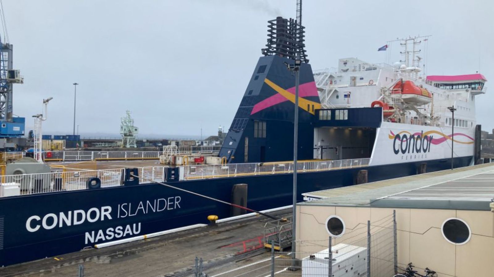 Condor Islander Layout Condor Islander ferry begins Guernsey harbour trials ahead of October ...