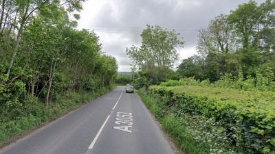 A general view of the A3052 
