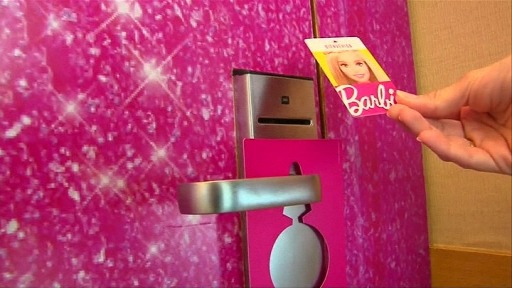 barbie hotel room