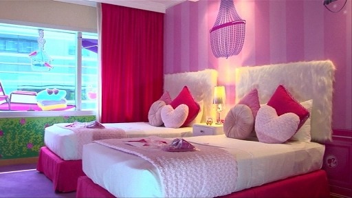 barbie hotel room