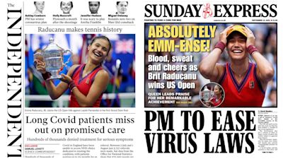 120921 Sunday's front pages, The Independent/Sunday Express
