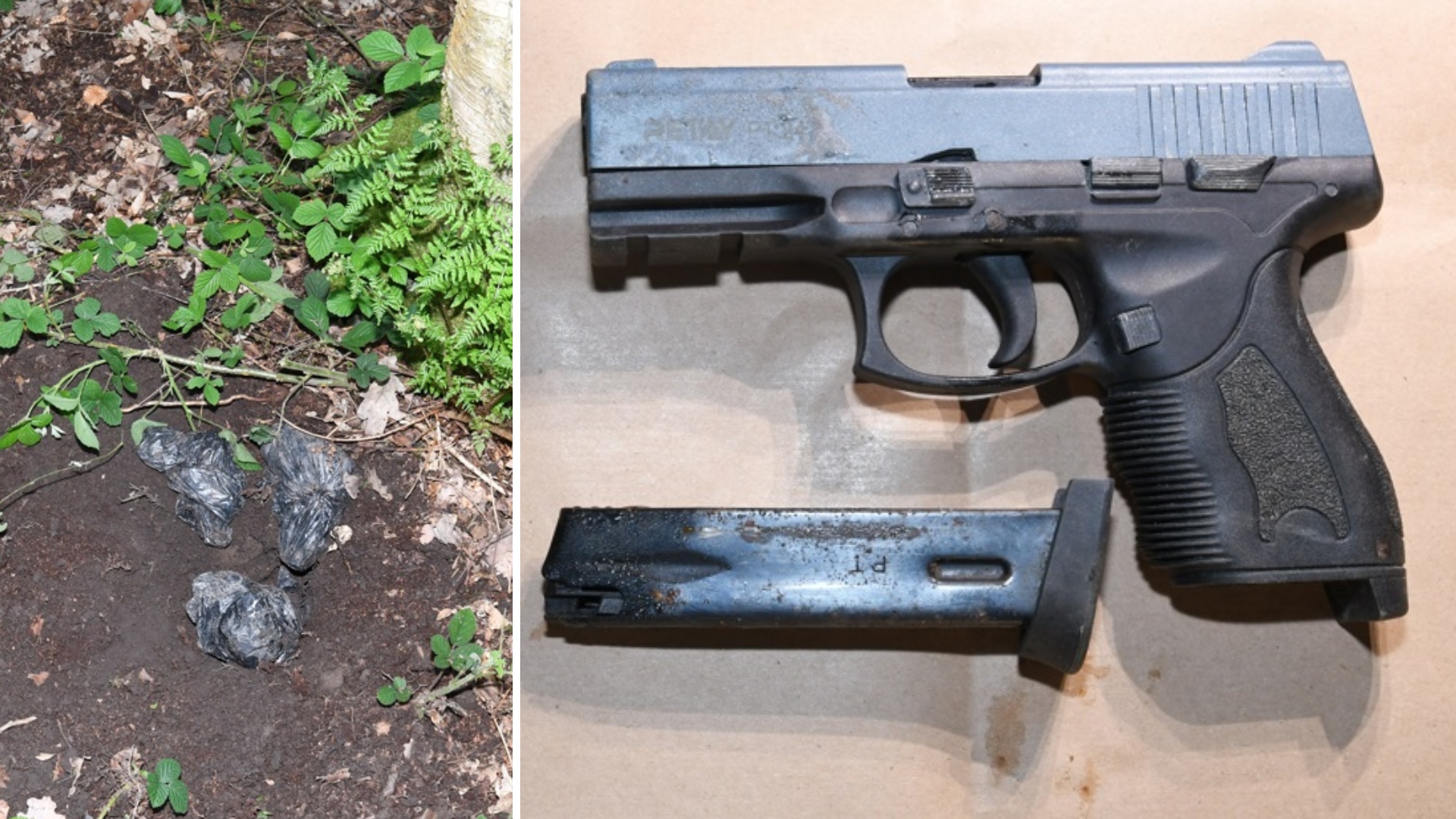 Three Handguns Found Buried Next To Tree By Greater Manchester Police ...