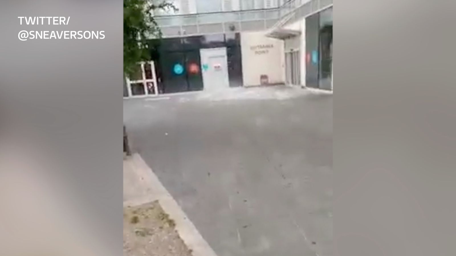 Glass Falling Dramatic video captures glass falling 12 storeys from Colliers Wood ...