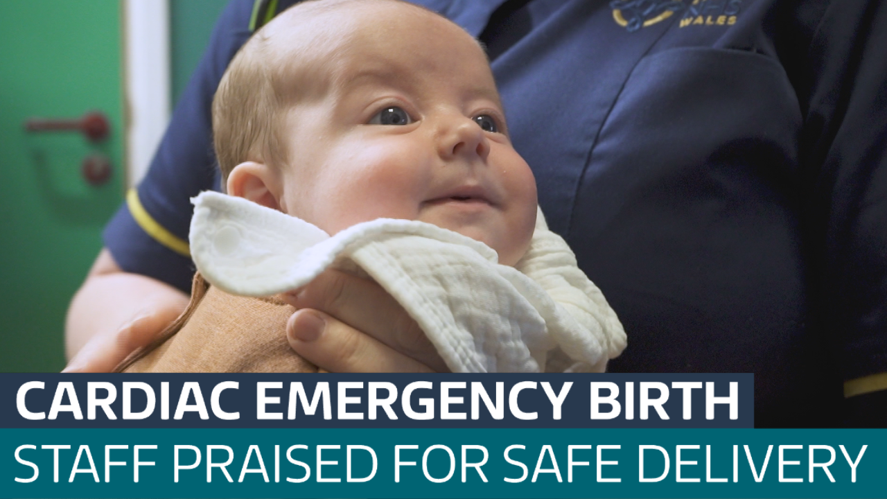 Quick-acting staff praised for safely delivering baby during mum's ...