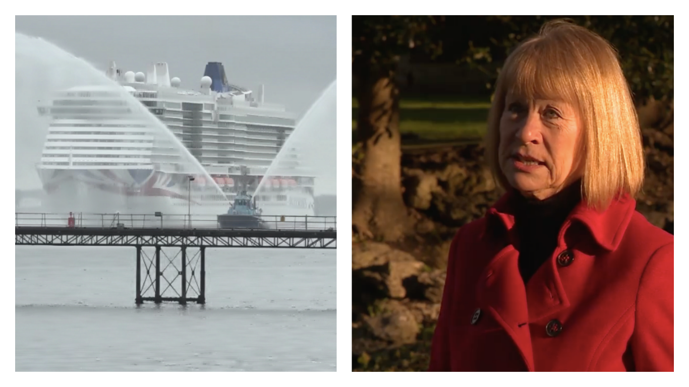 Sunderland business woman Dame Irene Hays launches UK's largest cruise