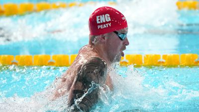 Adam peaty in the Men's 50m Breaststroke semi-final