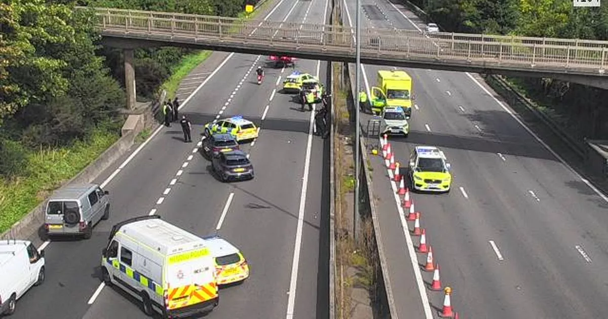 Girl taken to hospital after falling from M4 motorway bridge in