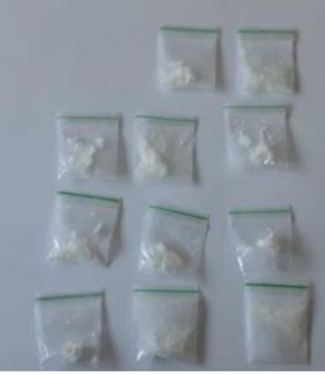 Bags of ketamine and cocaine