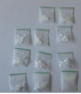 Bags of ketamine and cocaine