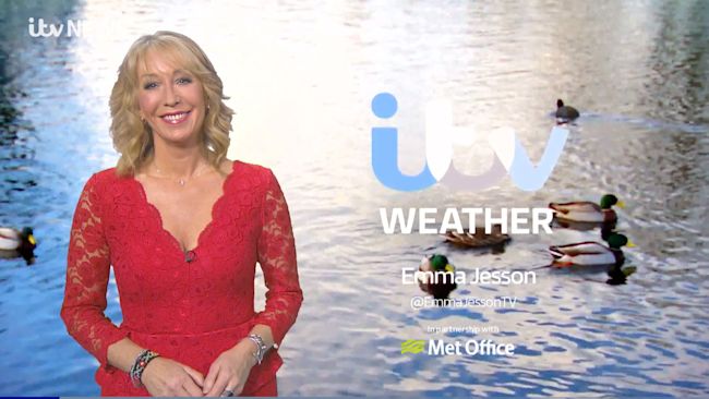 Emma in front of ducks on pond opening graphic
