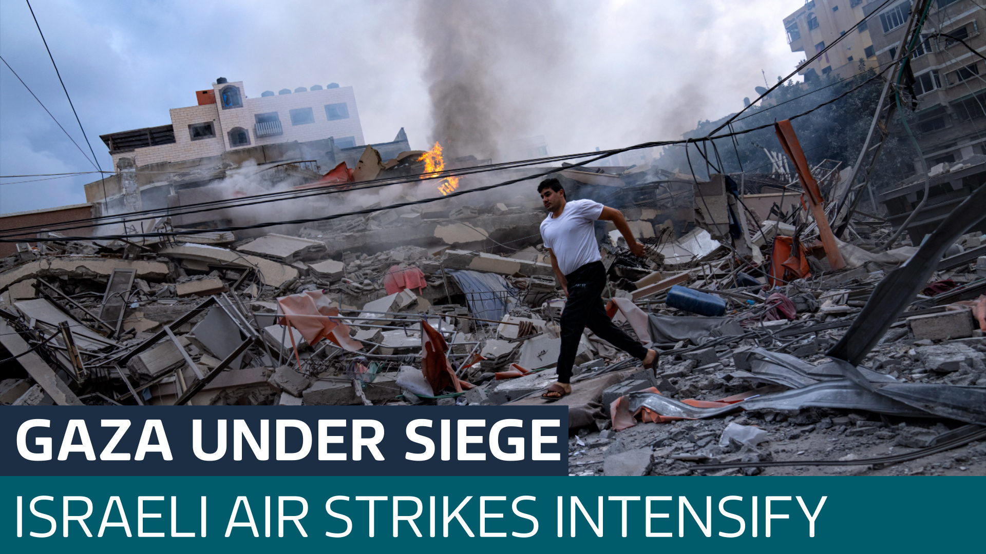 Gaza under siege as Israeli military gathers on its border - Latest ...