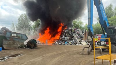 ANGLIA 210724 Hitchin fire recycling plant
Herts Fire and Rescue