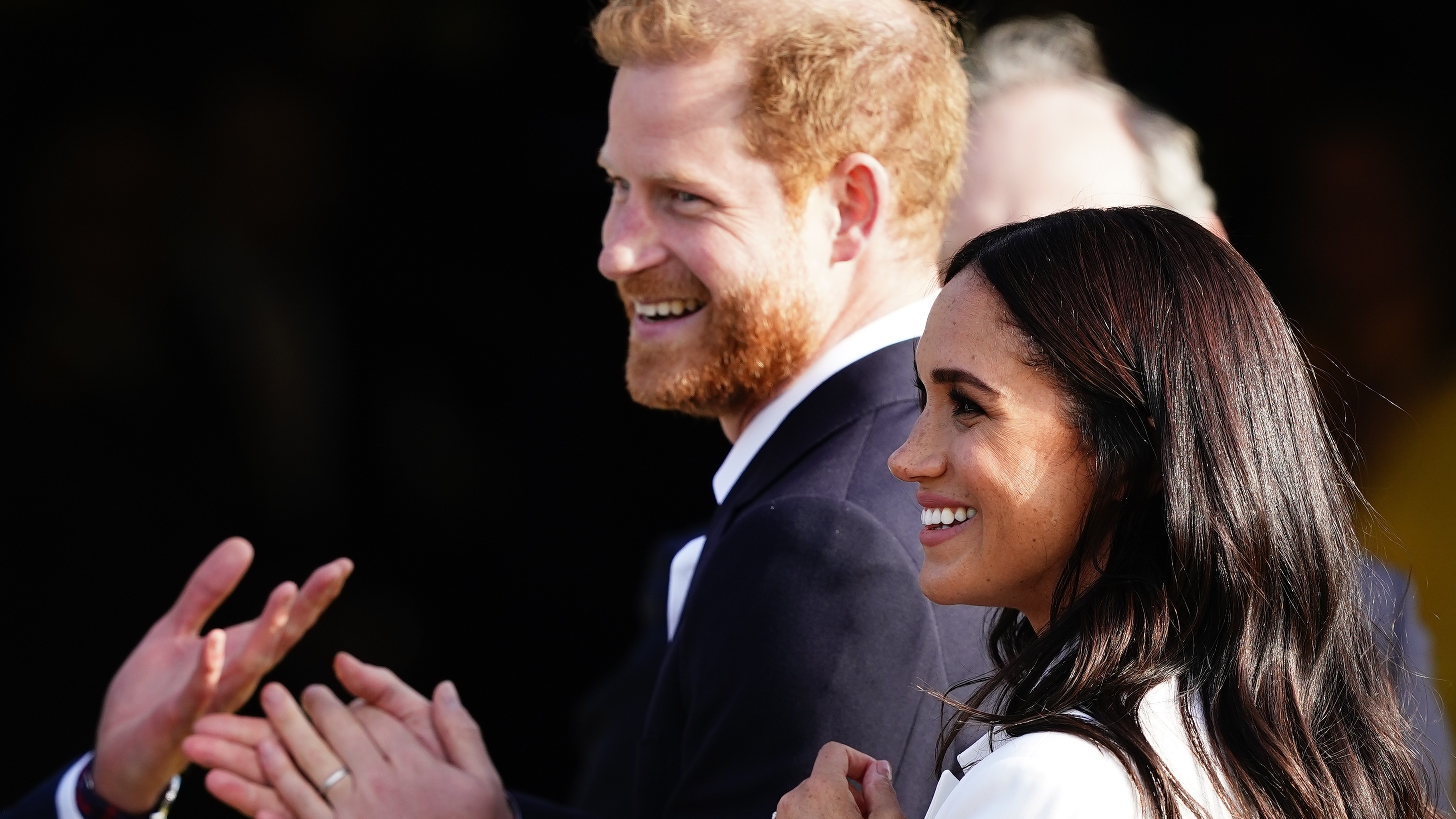 Harry and Meghan make first public appearance together in Europe since ...