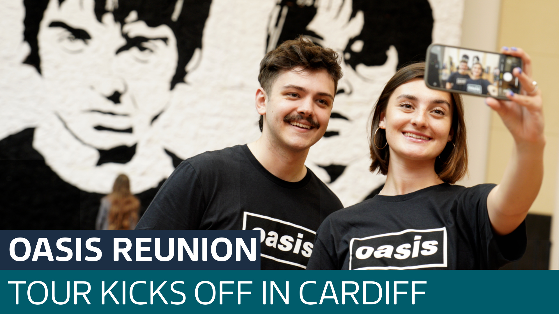 Fans celebrate as Oasis begins their much-anticipated reunion tour in Cardiff.