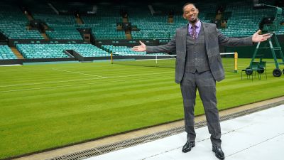 Will Smith during a photocall for King Richard at the All England Lawn Tennis Club (AELTC) in Wimbledon