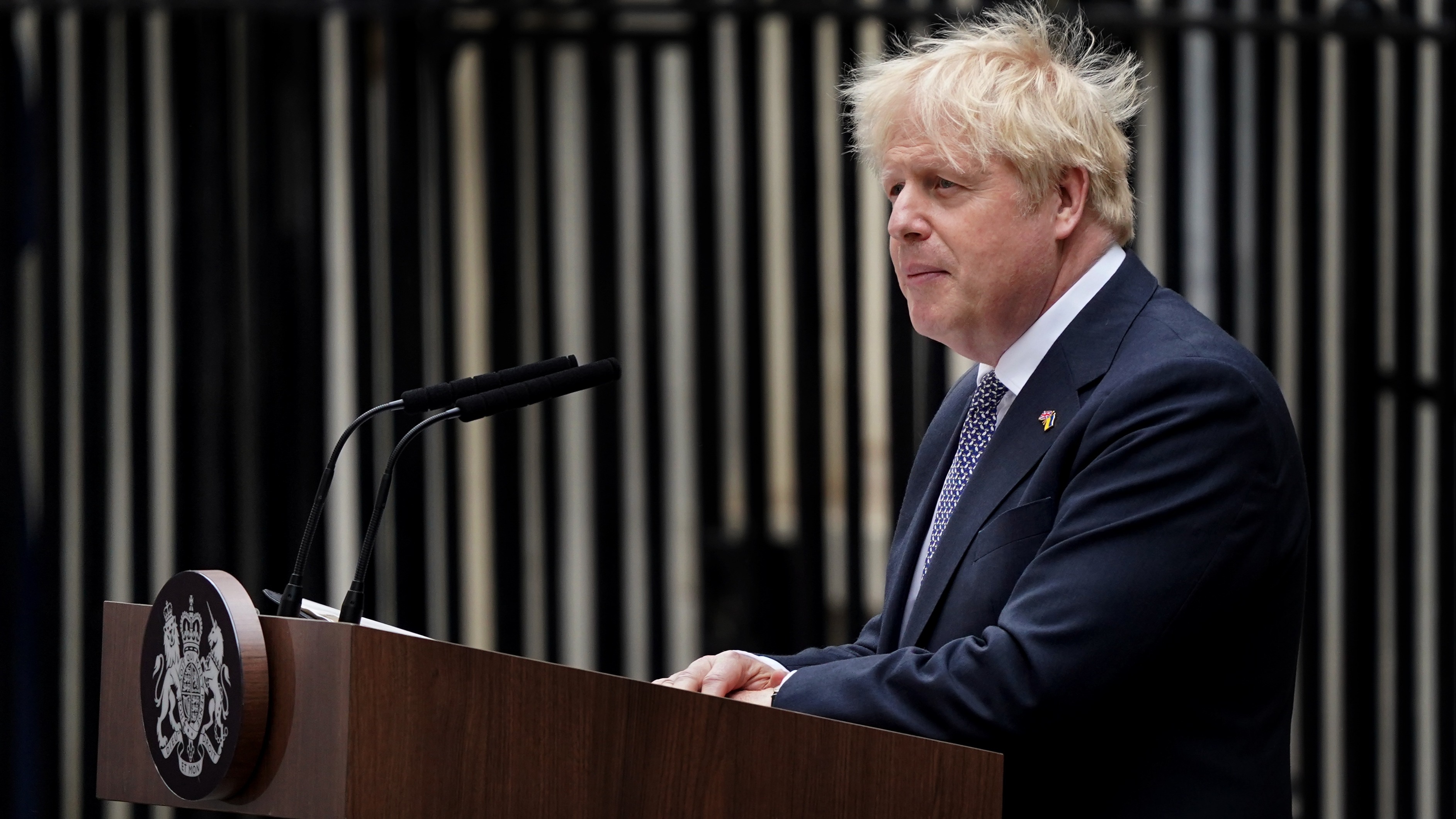 Boris Johnson resigned on July 7, 2022.