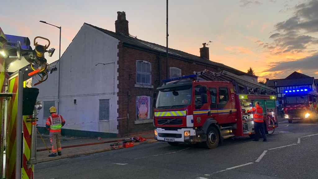 Three children in hospital after being pulled from fire at derelict pub ...