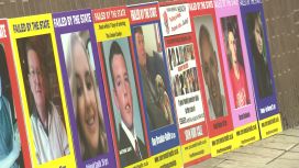 A display outside the inquest of Chris Nota, showing some of those who have died after being in the care of mental health services in Essex.
Credit: ITV News Anglia