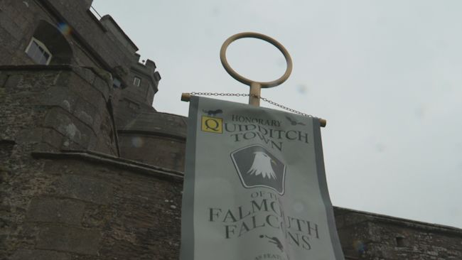 Pendennis Castle is now home to the new decorative banner