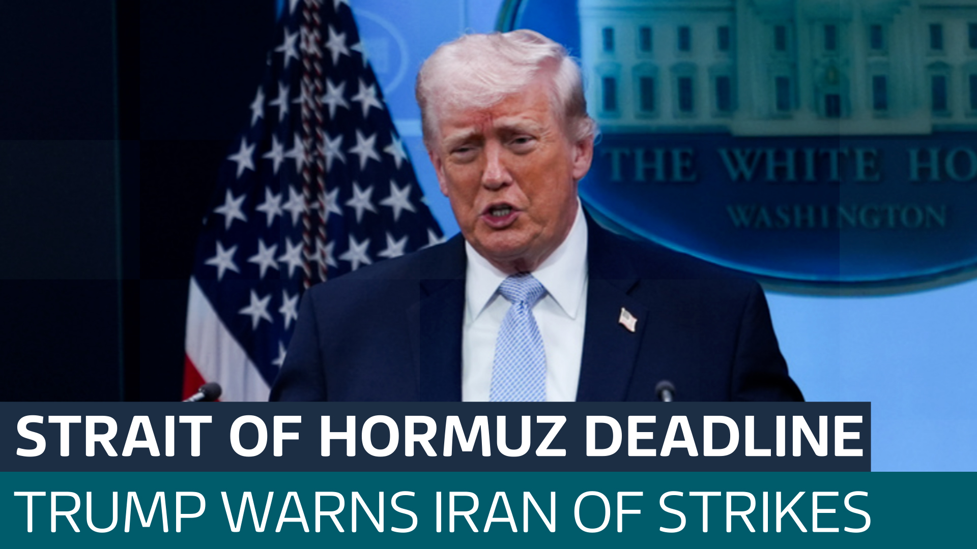 Trump's deadline for Iran to reopen Strait of Hormuz ticks closer as he expands threat of strikes - Latest From ITV News