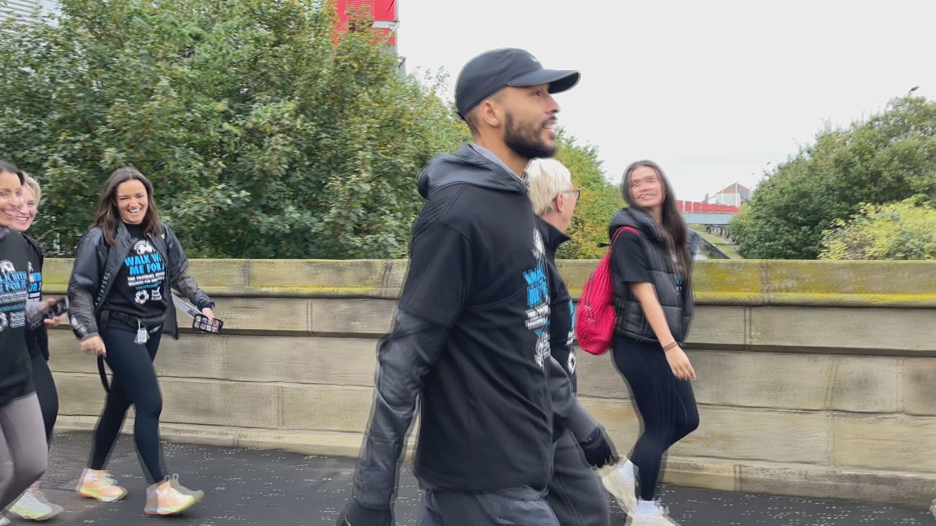 Former Rochdale star Joe Thompson set off on 21mile walk after third