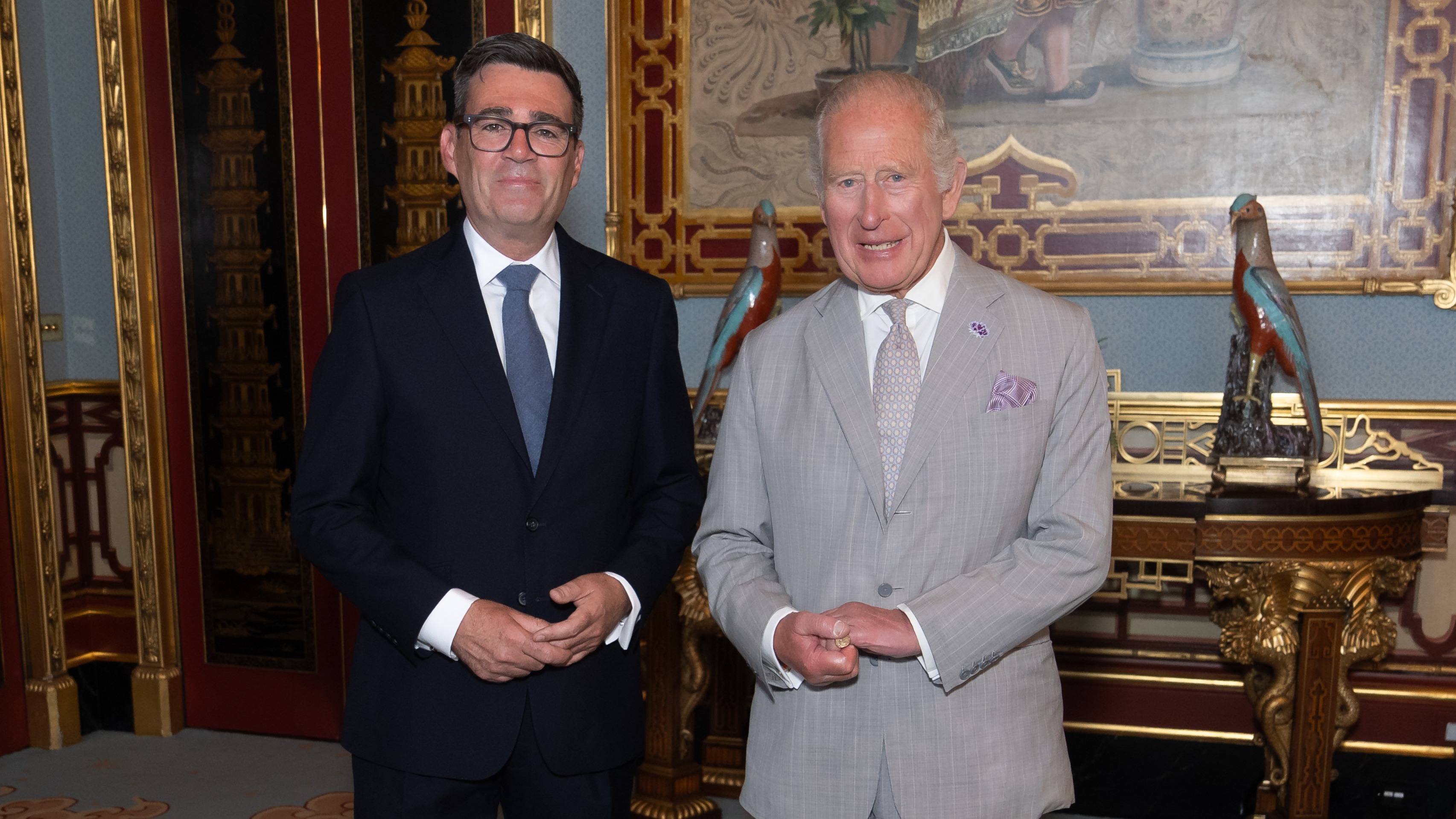 Andy Burnham and King Charles
