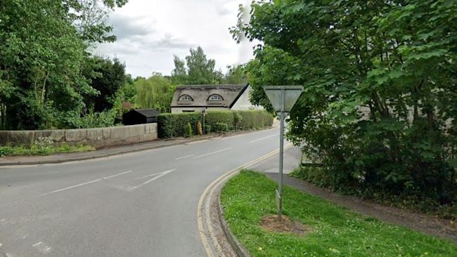 Mill Lane in Mobberley where the accident happened