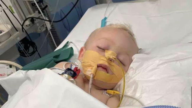 Harry Jackson, from St Neots, in a coma in Crete. 
Credit: Jackson family/GoFundMe, sourced by ITV Anglia 