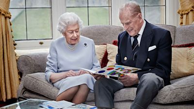 Queen and Prince Philip on their wedding anniversary