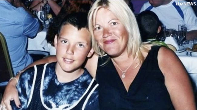 Melanie Leahy with her son Matthew